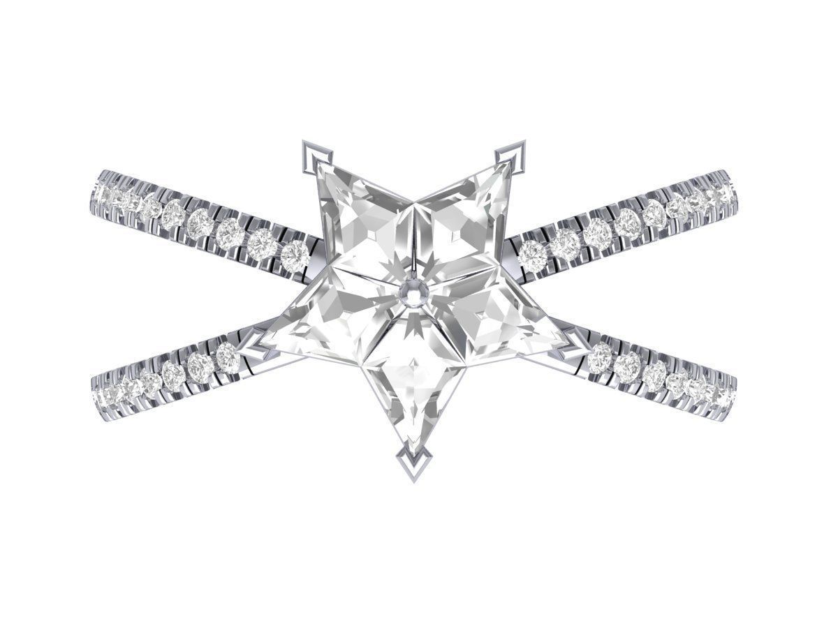 Wedding Ring 3D print model_3