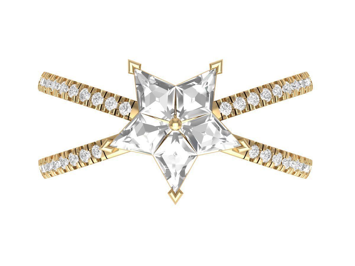 Wedding Ring 3D print model_4