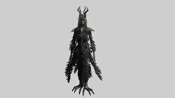 Forest Witch Low-poly 3D model