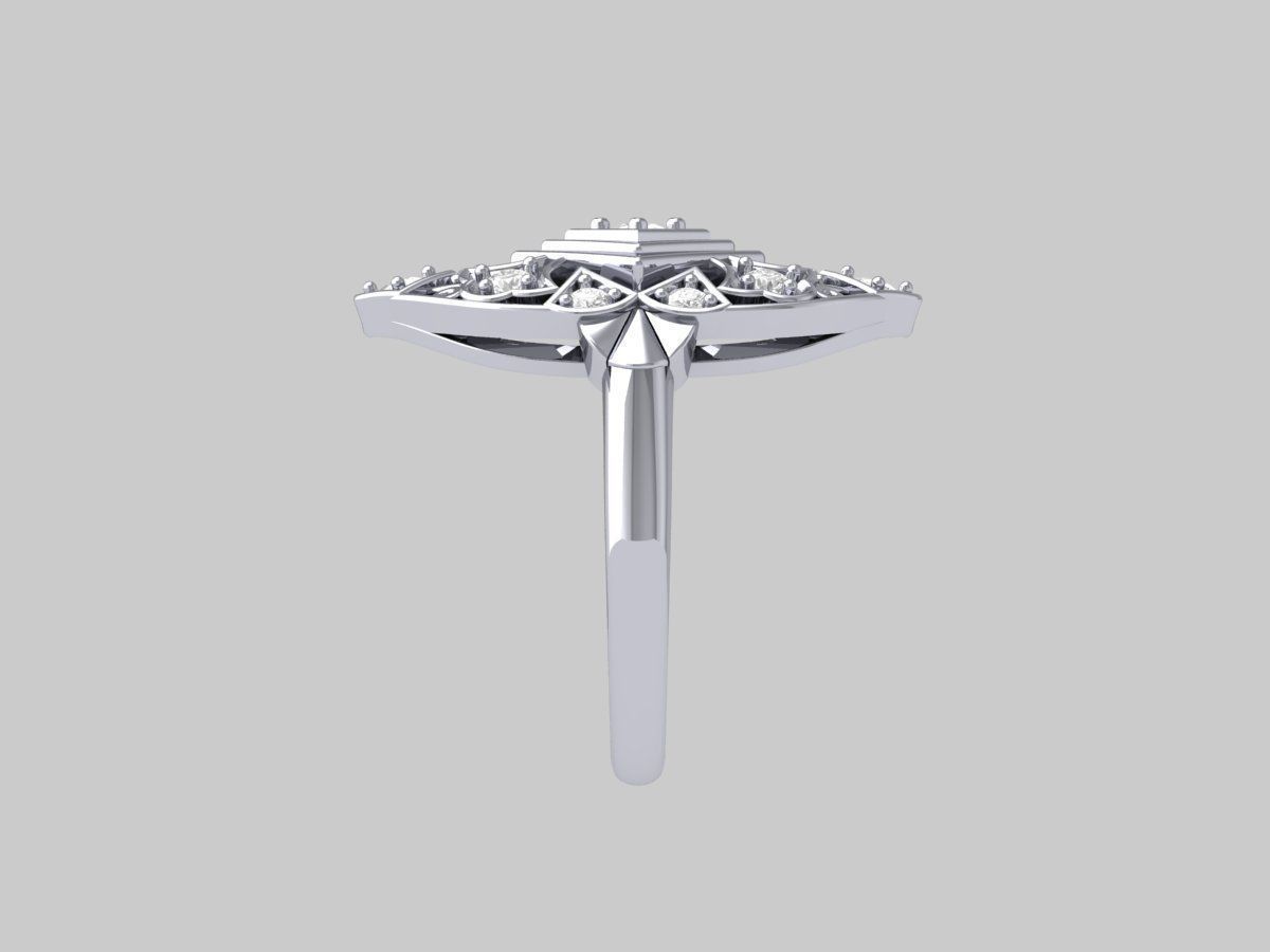 Art-Deco-Ring 3D print model_10