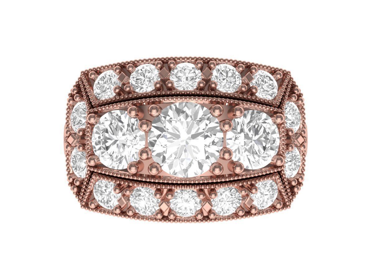 Wedding Ring  3D print model_3