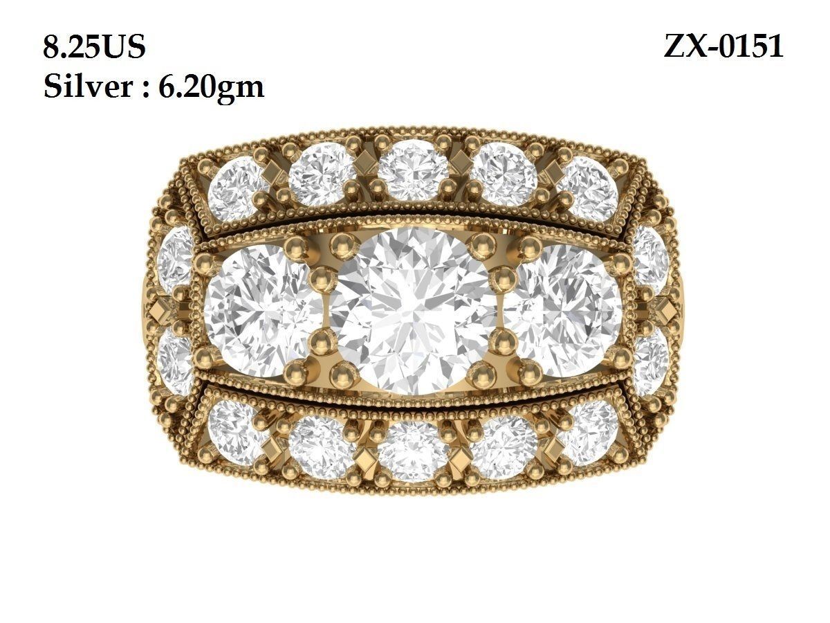 Wedding Ring  3D print model_5