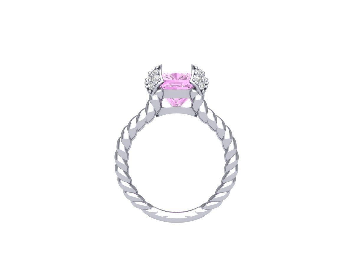Wedding Ring 3D print model_5