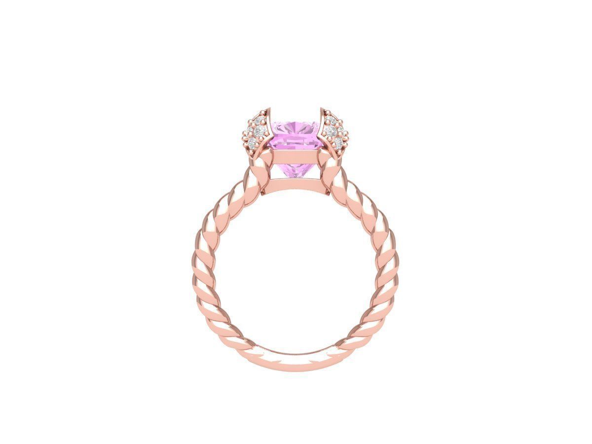 Wedding Ring 3D print model_6