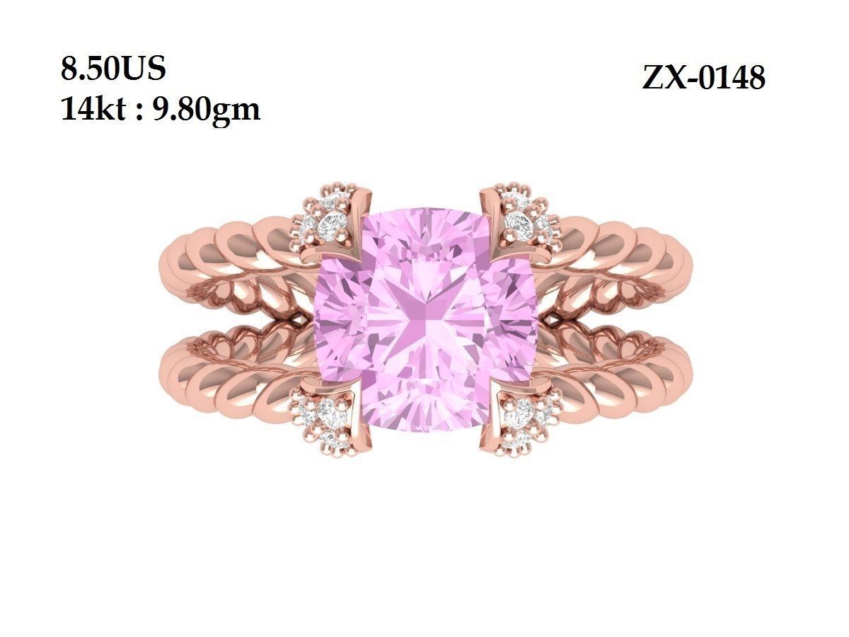 Wedding Ring 3D print model_2