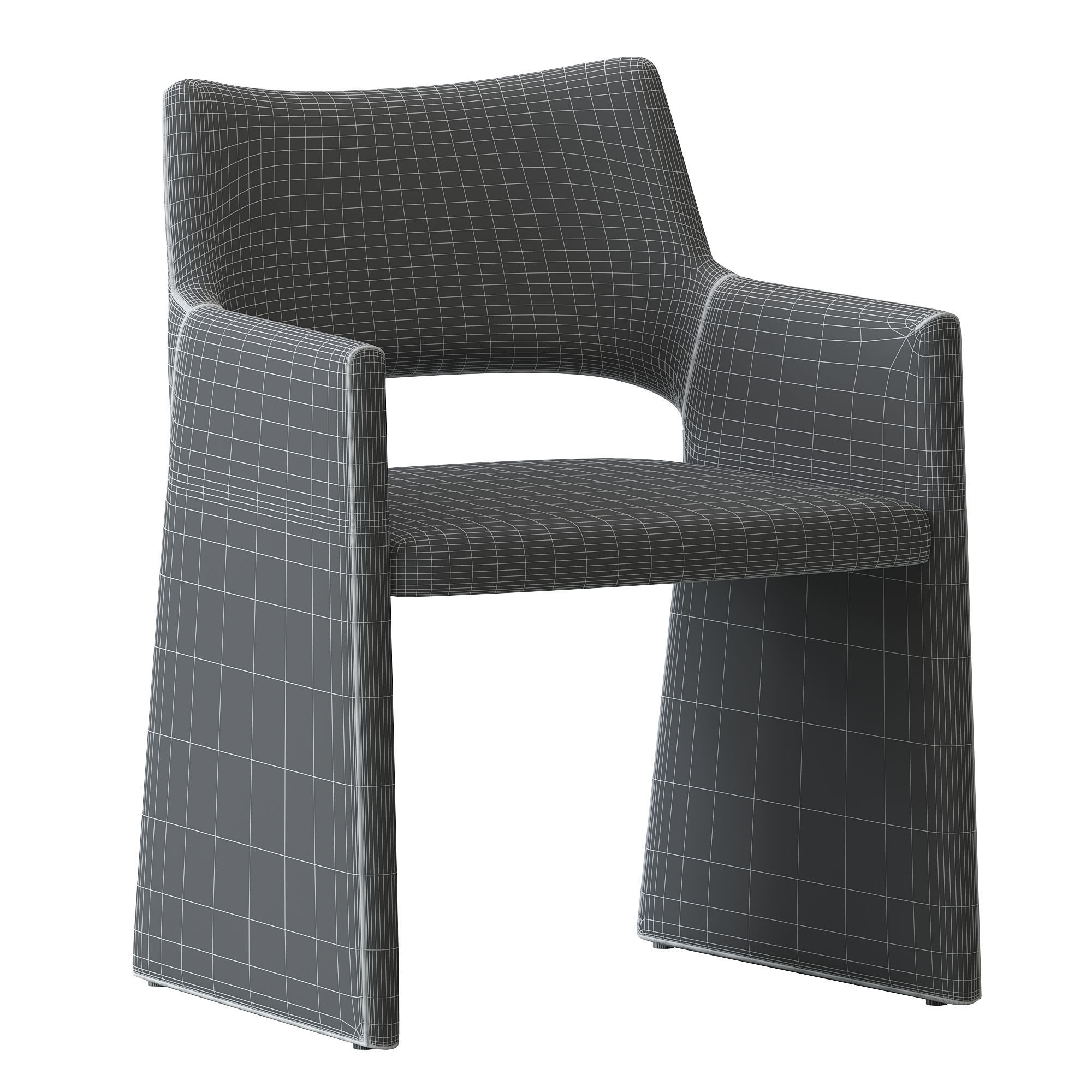 CB2 Foley Faux Mohair 3D model_3