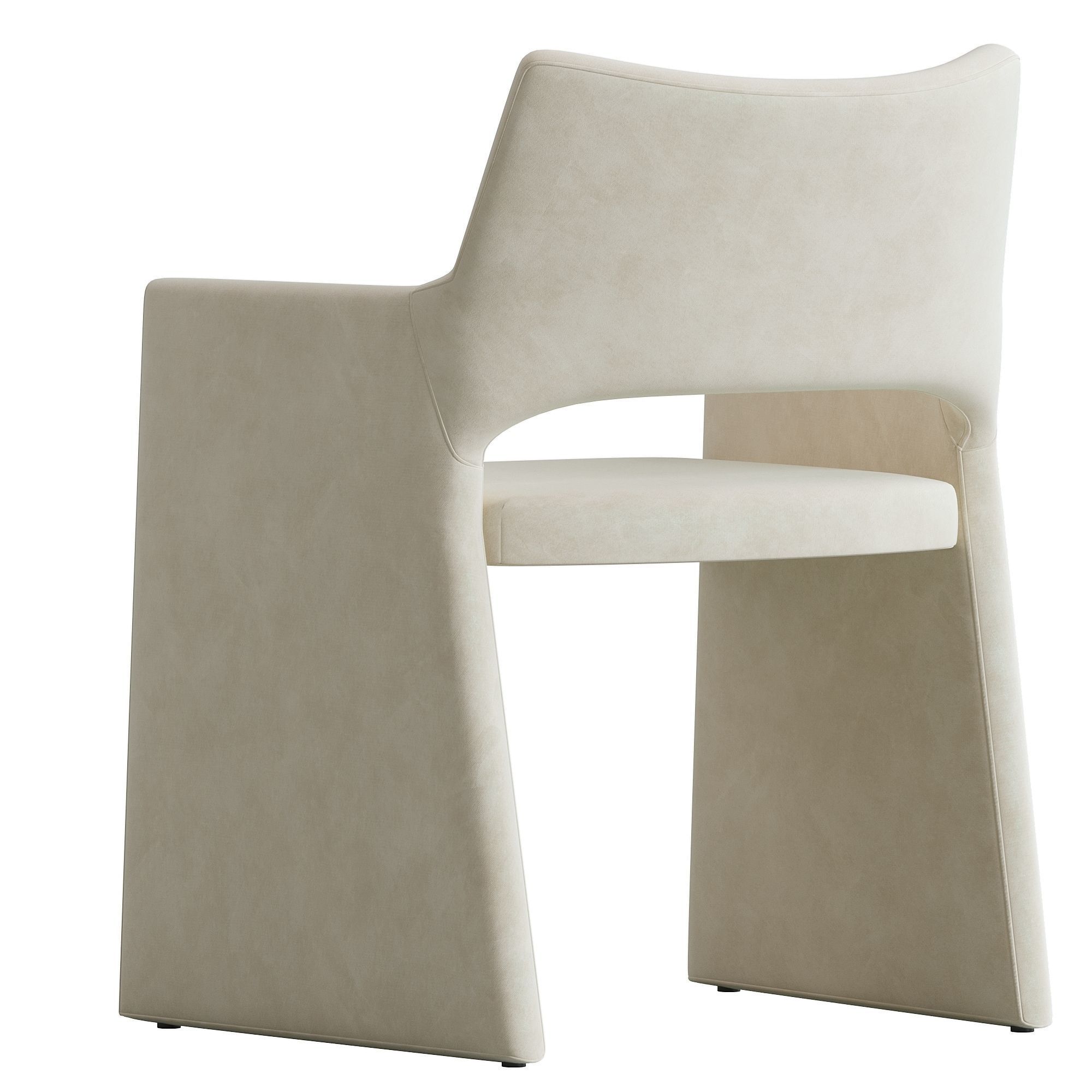 CB2 Foley Faux Mohair 3D model_2