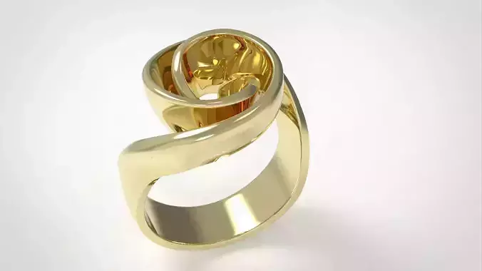 Flower Ring 3D print model