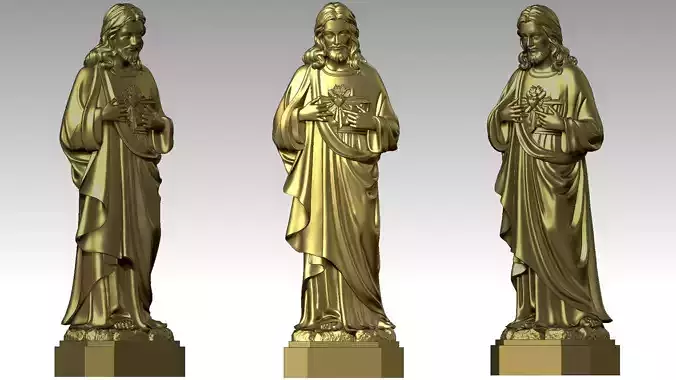 The Sacred Heart of Jesus Christ 3D print model