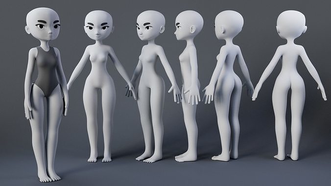 Stylized Char 3 3D model