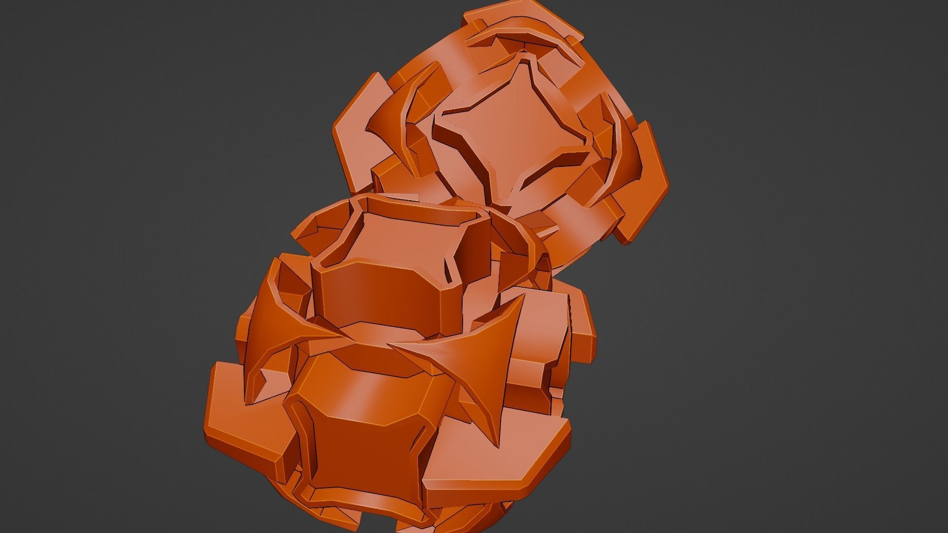 Sci-Fi prop Low-poly 3D model_49