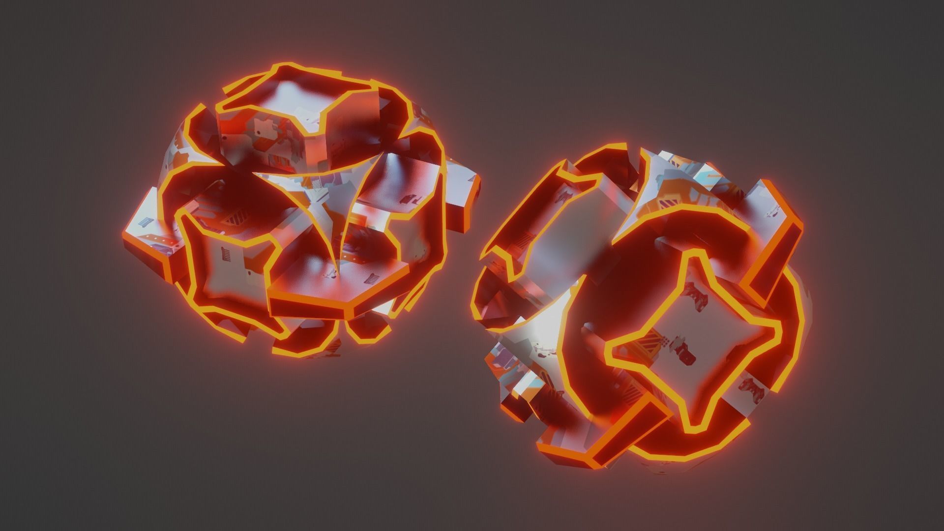 Sci-Fi prop Low-poly 3D model_7