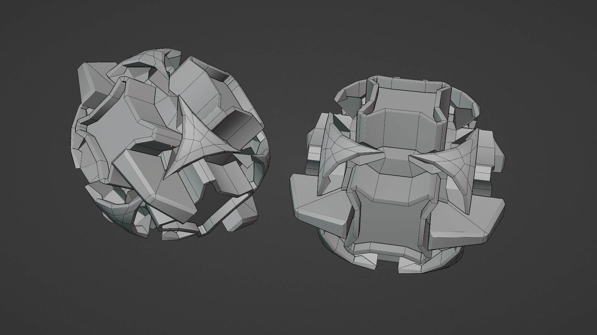 Sci-Fi prop Low-poly 3D model_35