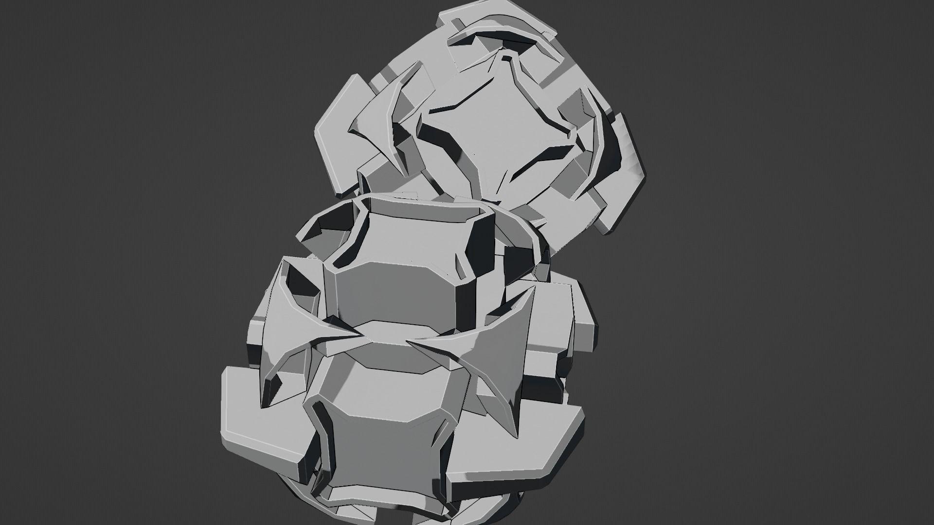 Sci-Fi prop Low-poly 3D model_48