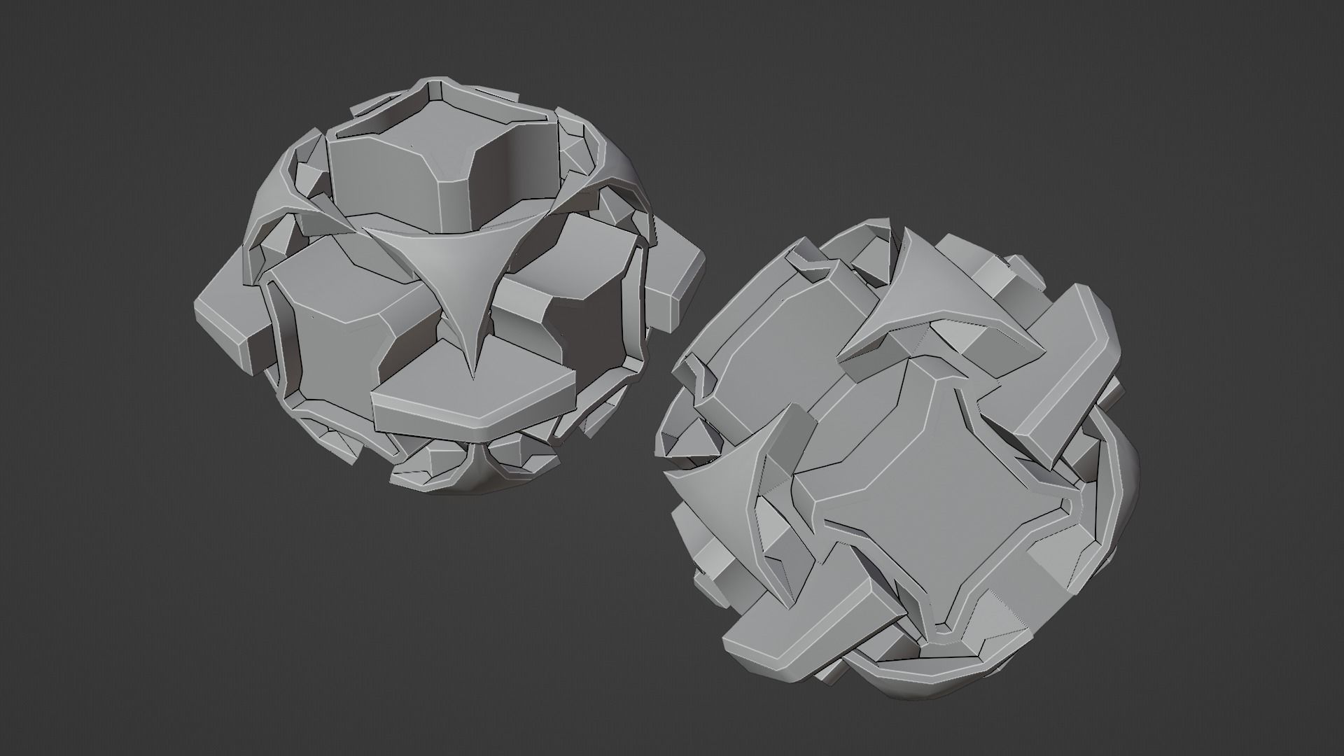 Sci-Fi prop Low-poly 3D model_10