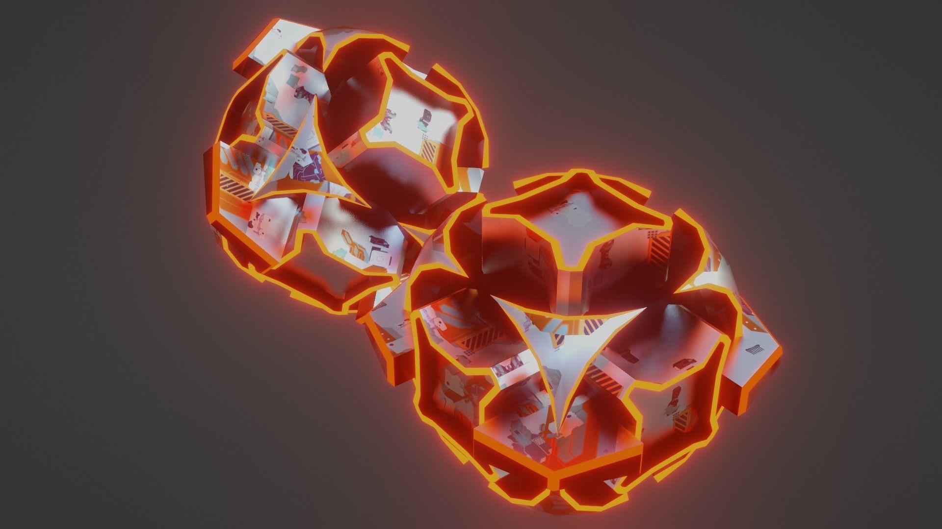 Sci-Fi prop Low-poly 3D model_41