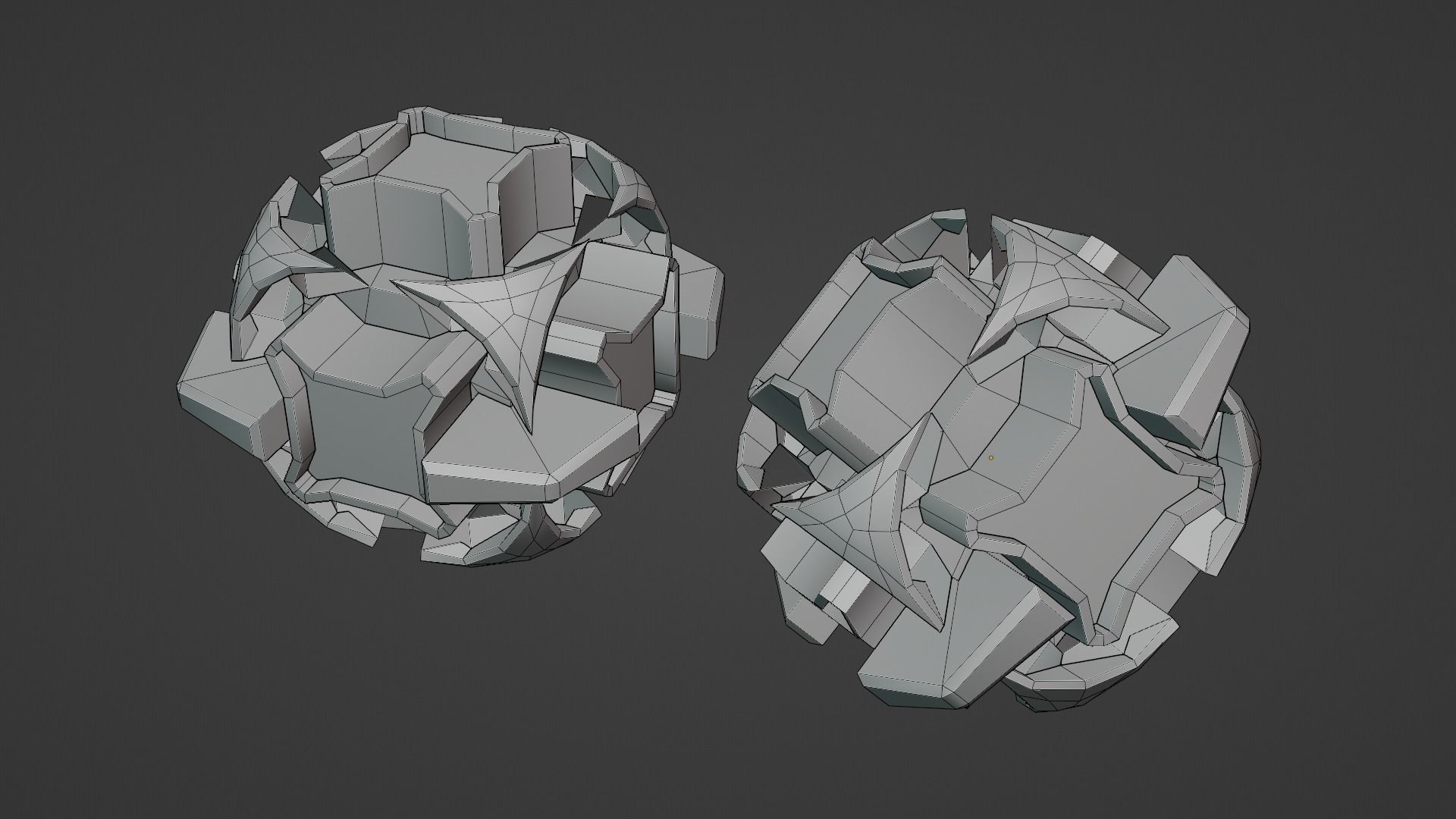 Sci-Fi prop Low-poly 3D model_6