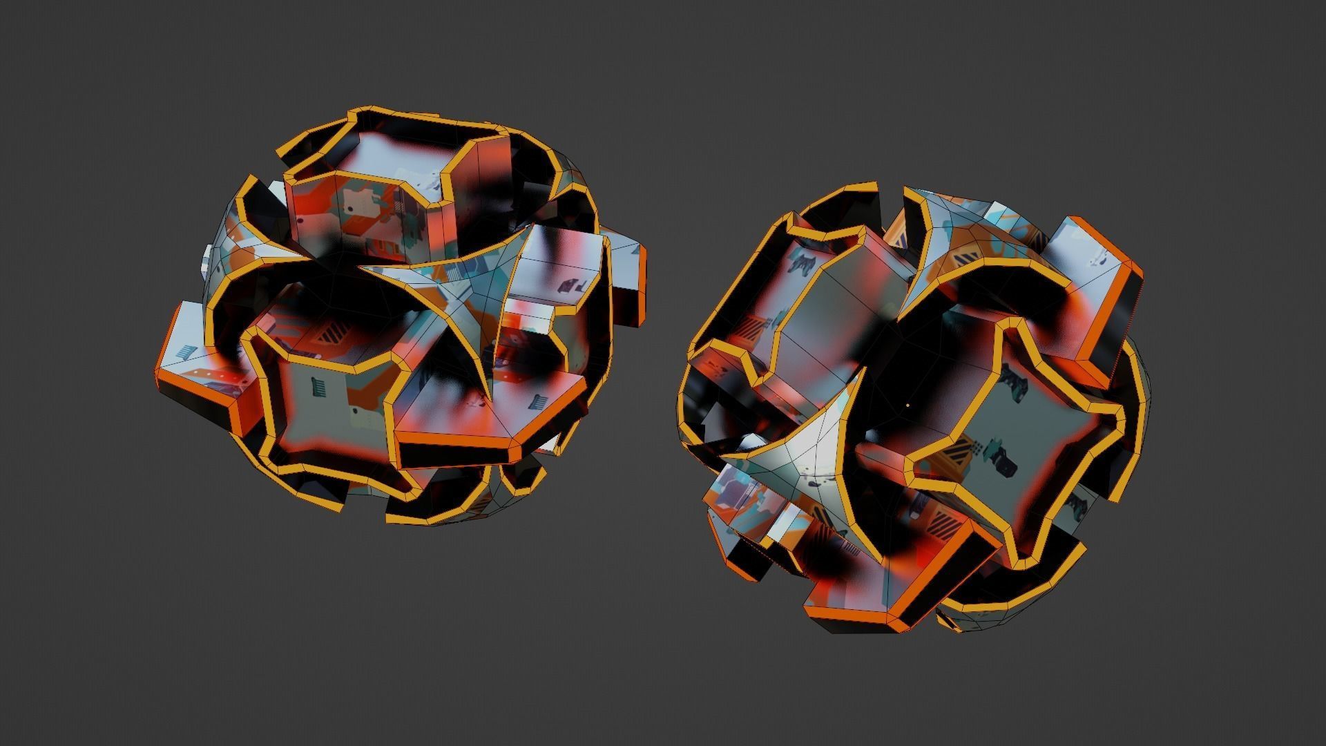 Sci-Fi prop Low-poly 3D model_70