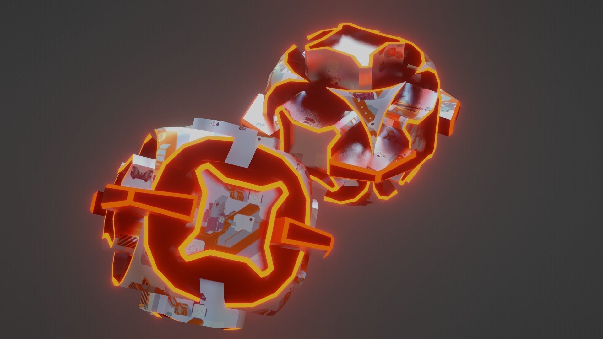 Sci-Fi prop Low-poly 3D model_26