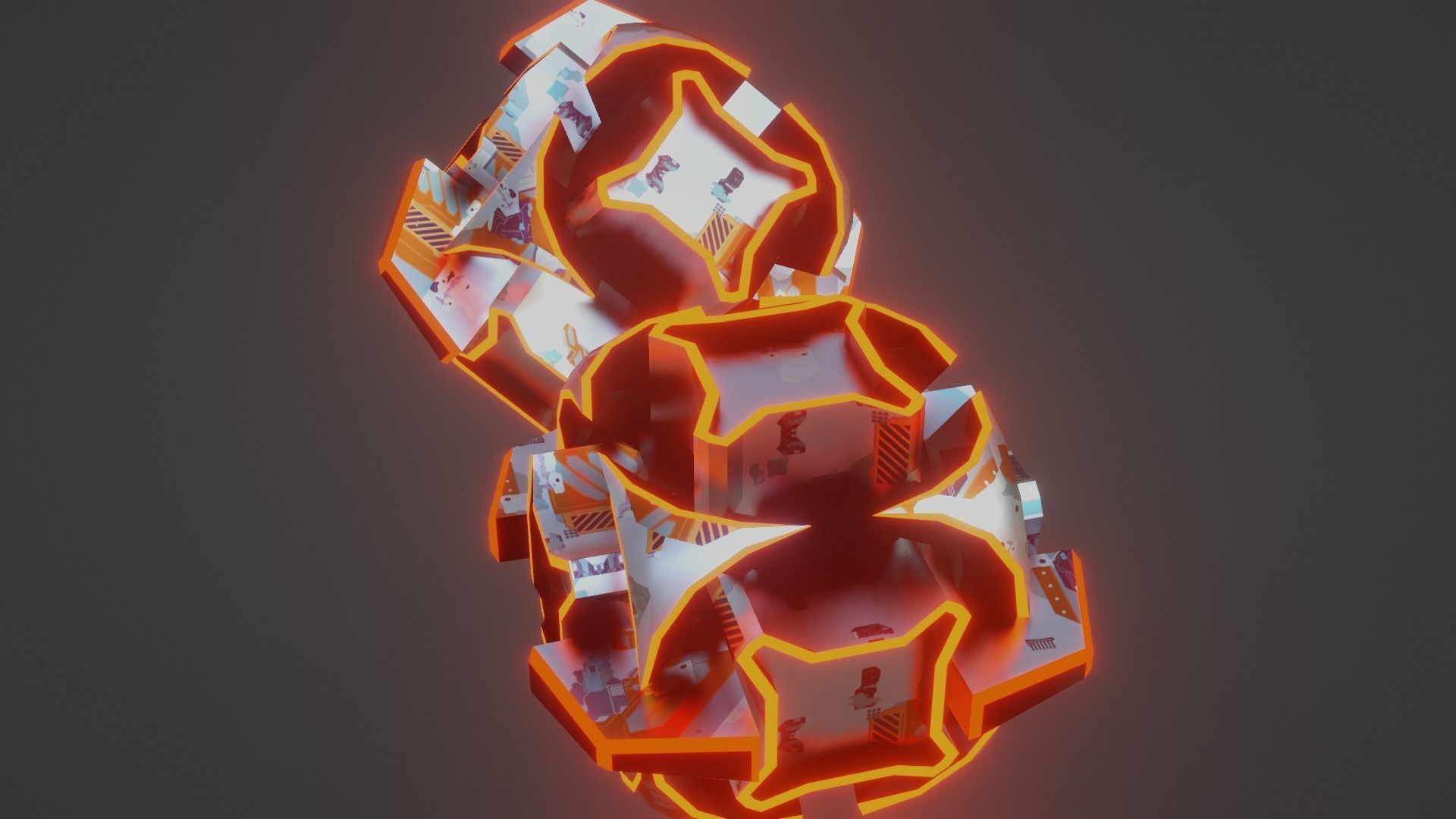 Sci-Fi prop Low-poly 3D model_44