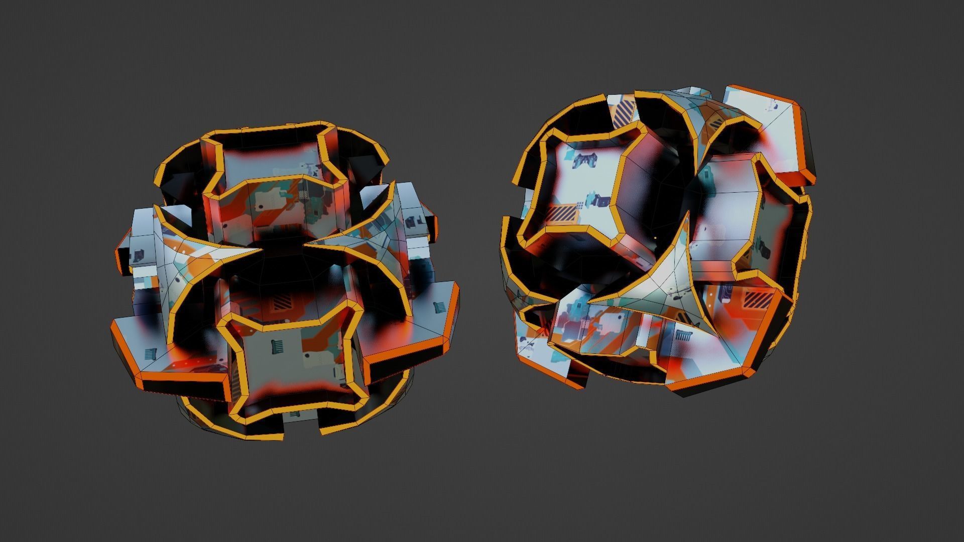 Sci-Fi prop Low-poly 3D model_59