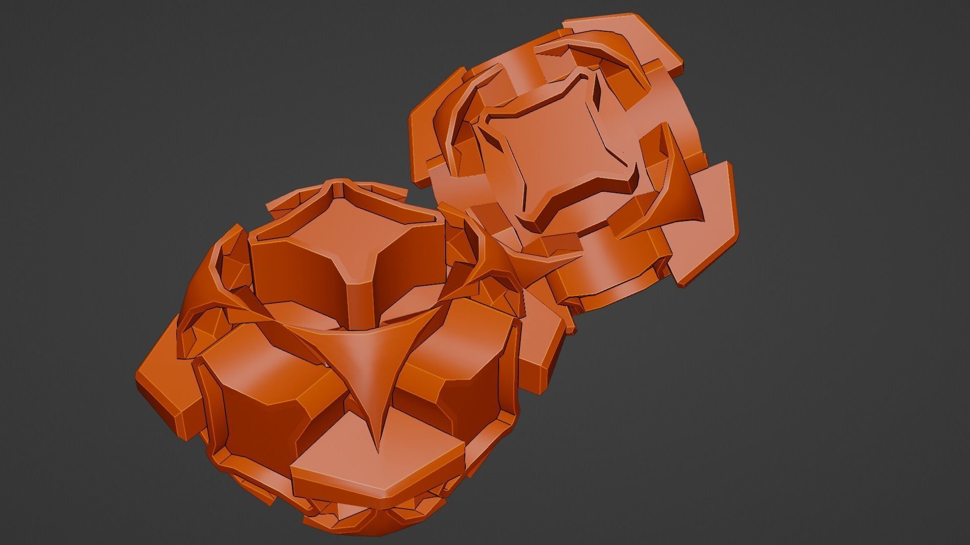 Sci-Fi prop Low-poly 3D model_53