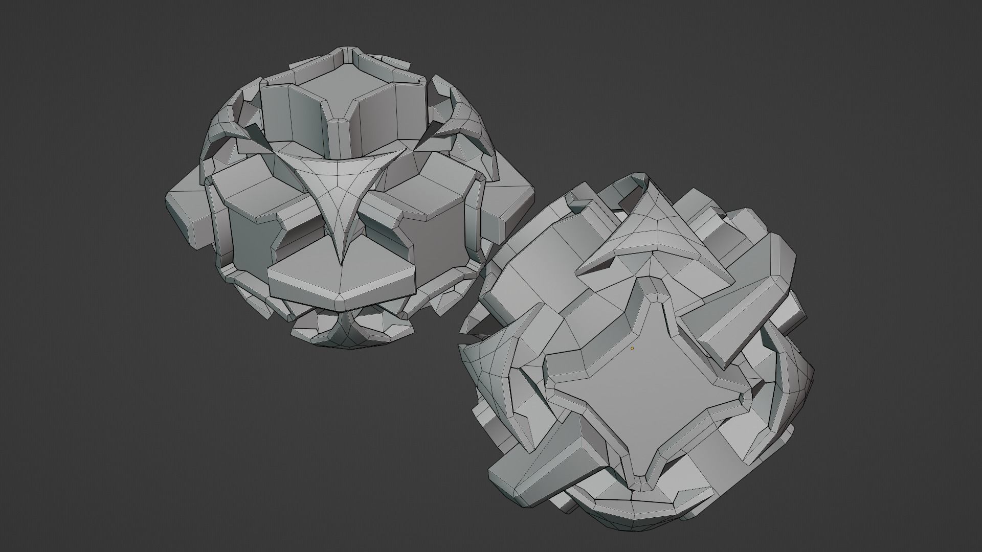 Sci-Fi prop Low-poly 3D model_12