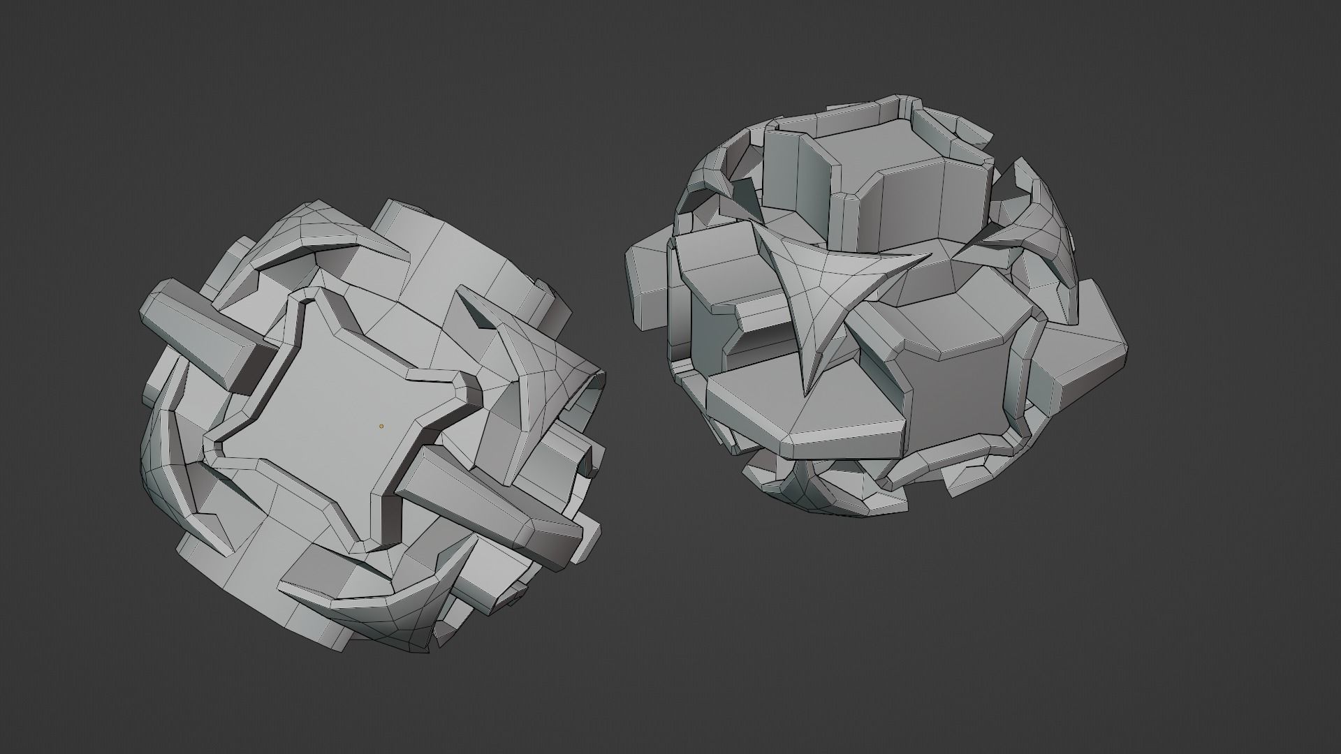 Sci-Fi prop Low-poly 3D model_31