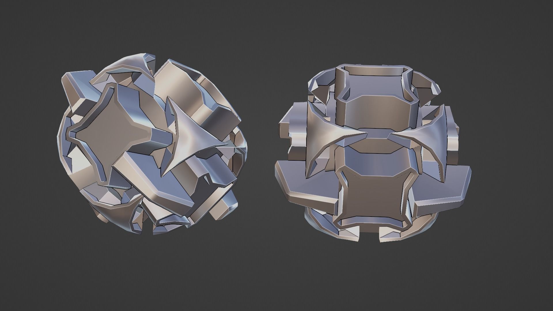 Sci-Fi prop Low-poly 3D model_34