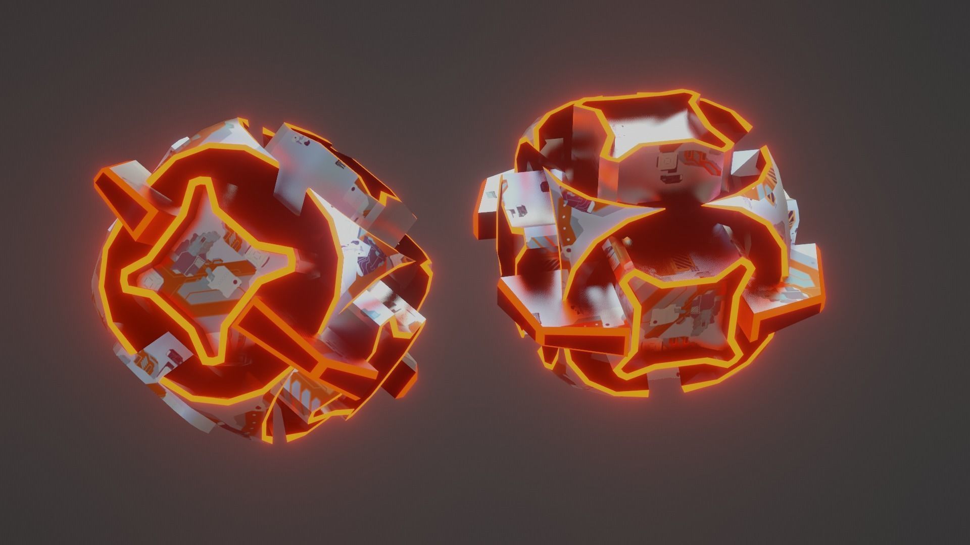 Sci-Fi prop Low-poly 3D model_33