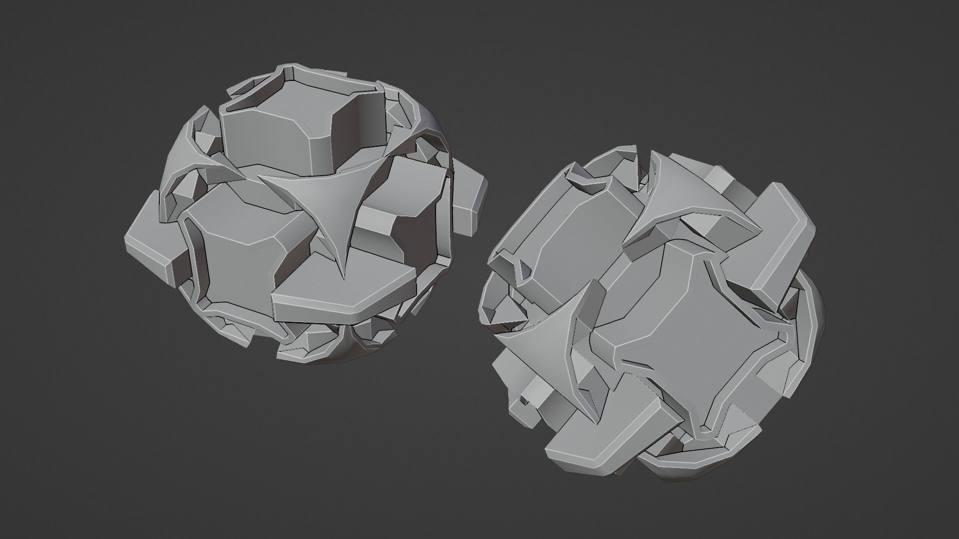 Sci-Fi prop Low-poly 3D model_8