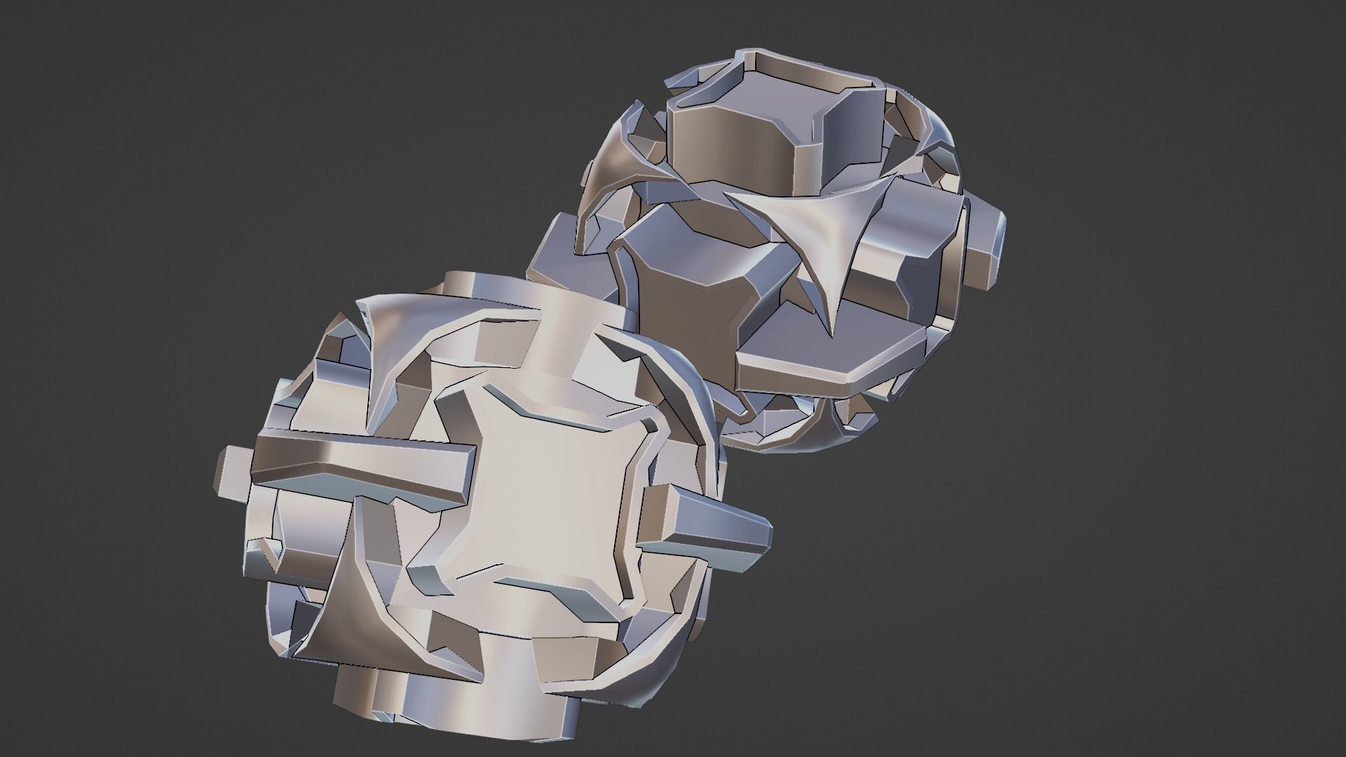 Sci-Fi prop Low-poly 3D model_25