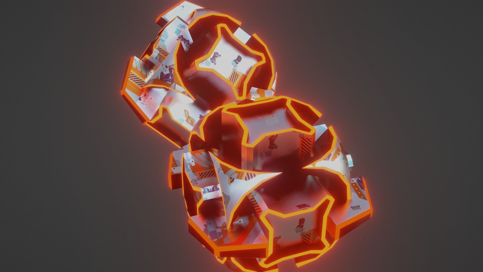 Sci-Fi prop Low-poly 3D model_43