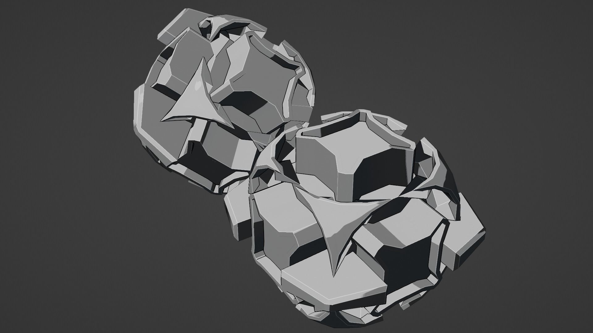 Sci-Fi prop Low-poly 3D model_42