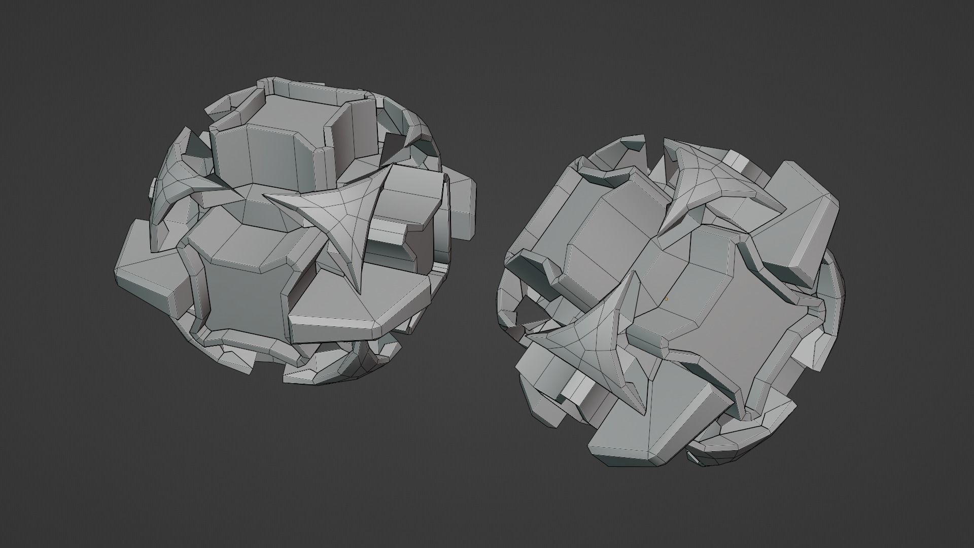 Sci-Fi prop Low-poly 3D model_1