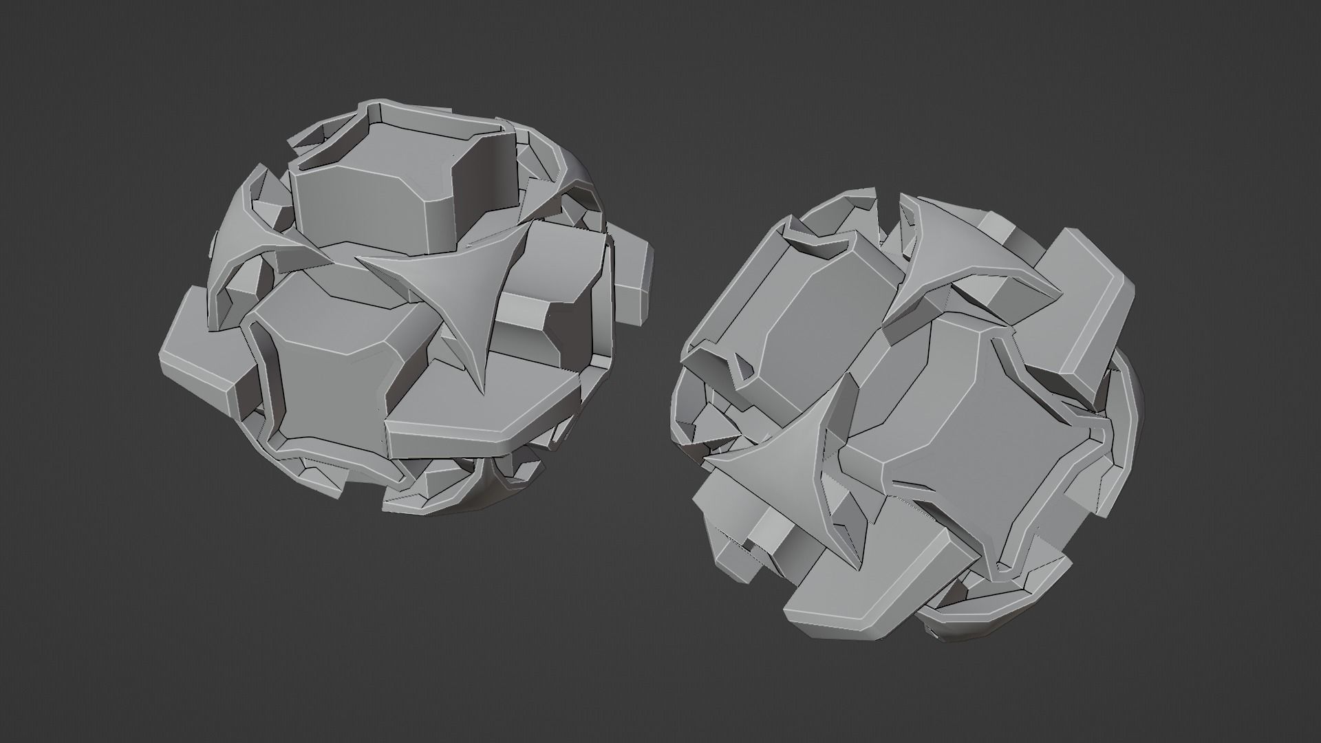 Sci-Fi prop Low-poly 3D model_5