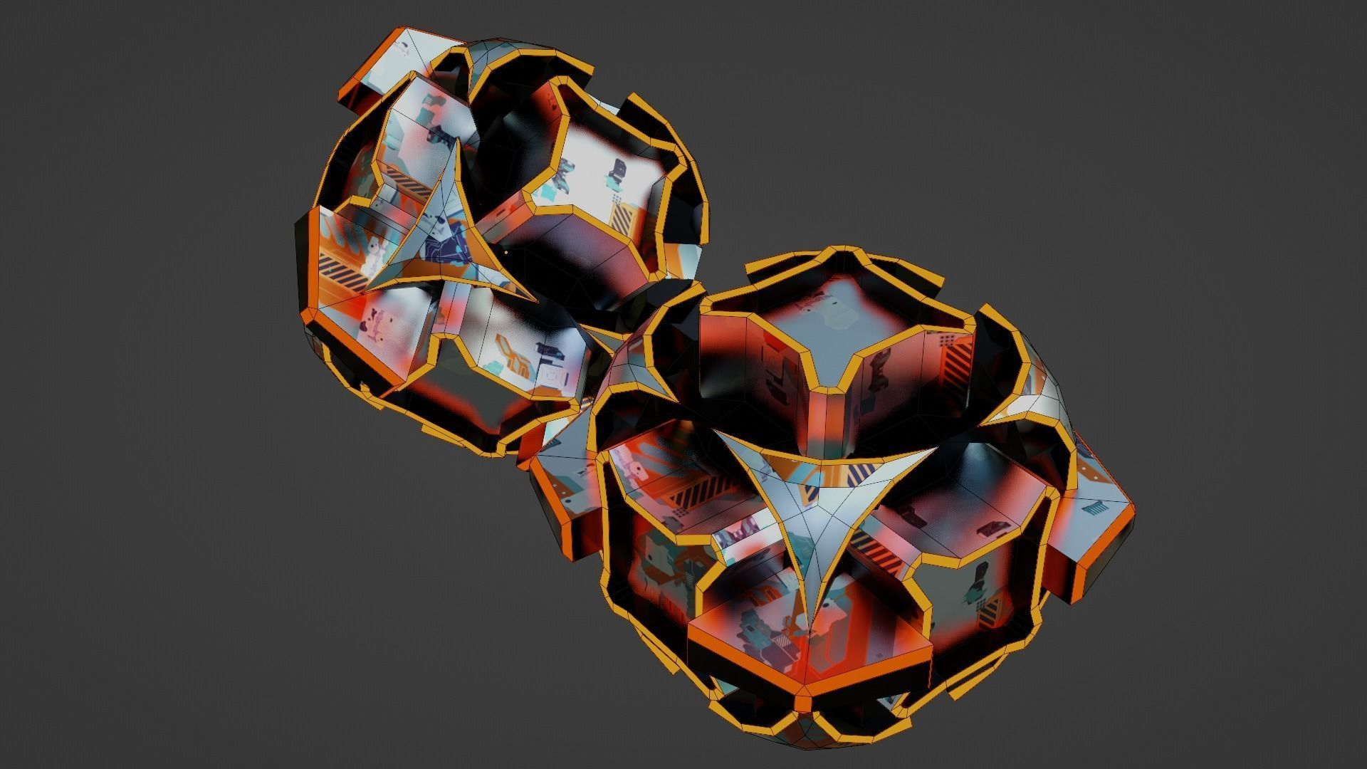 Sci-Fi prop Low-poly 3D model_40