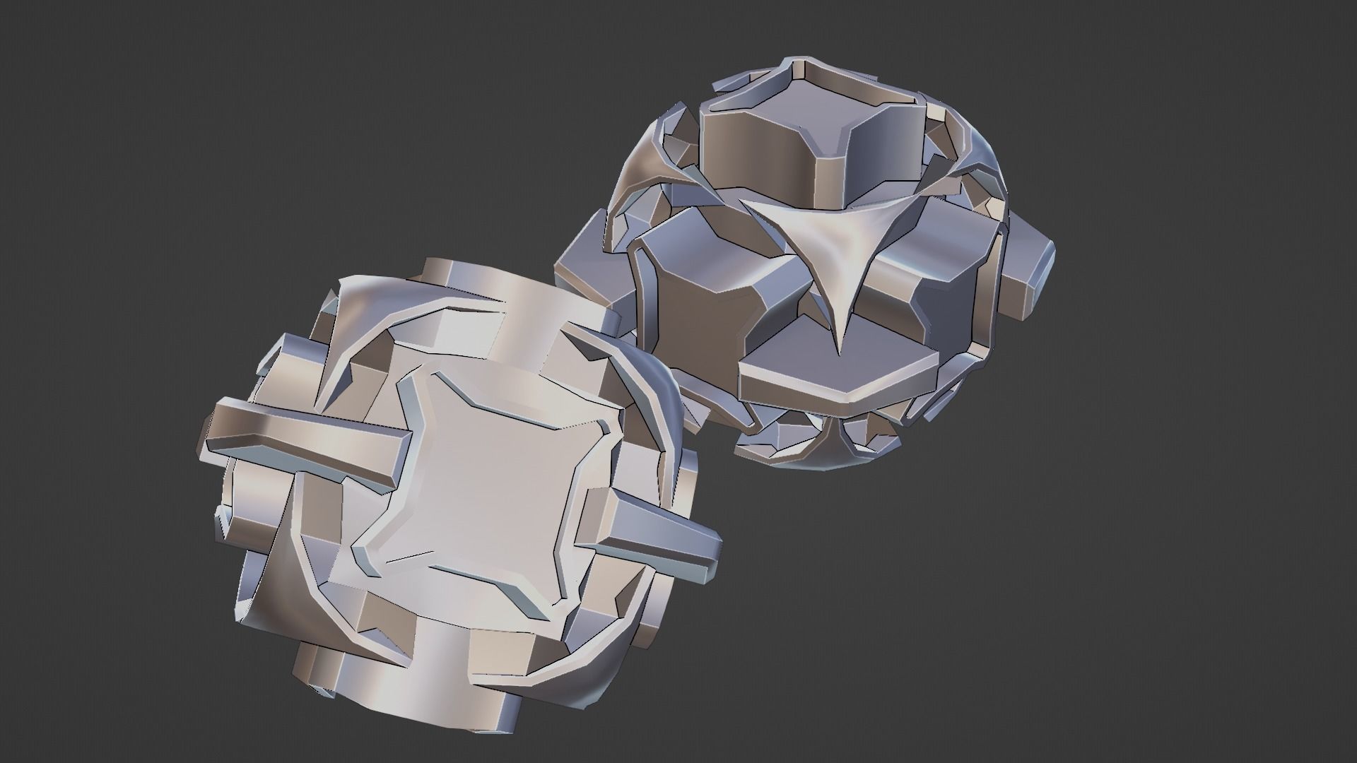 Sci-Fi prop Low-poly 3D model_28