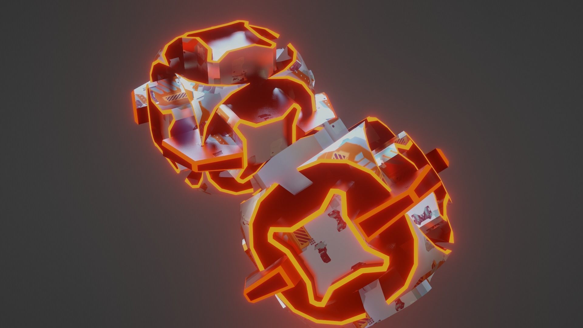 Sci-Fi prop Low-poly 3D model_16