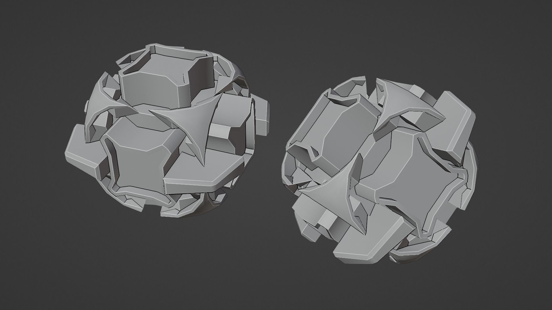 Sci-Fi prop Low-poly 3D model_3