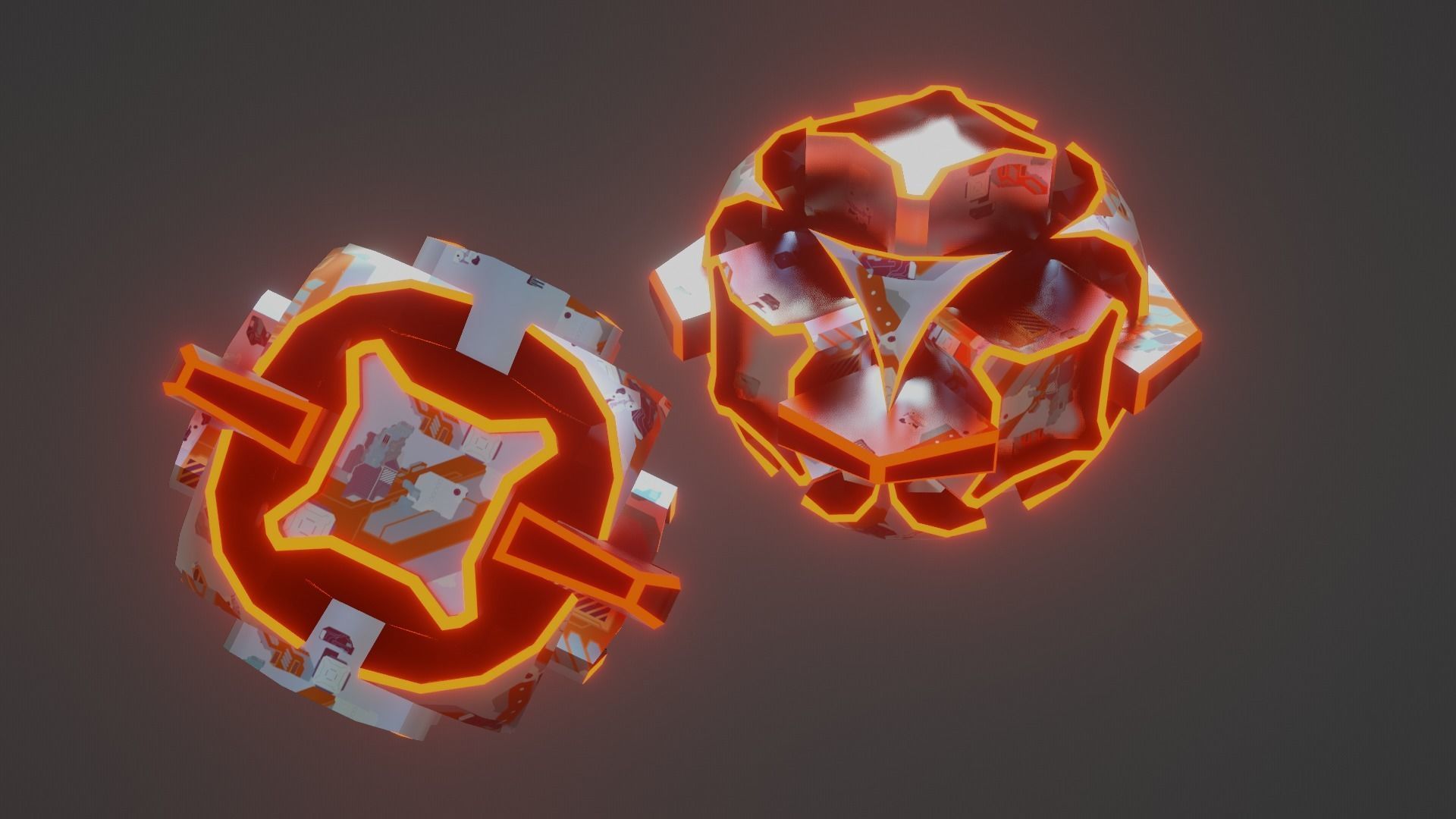 Sci-Fi prop Low-poly 3D model_30