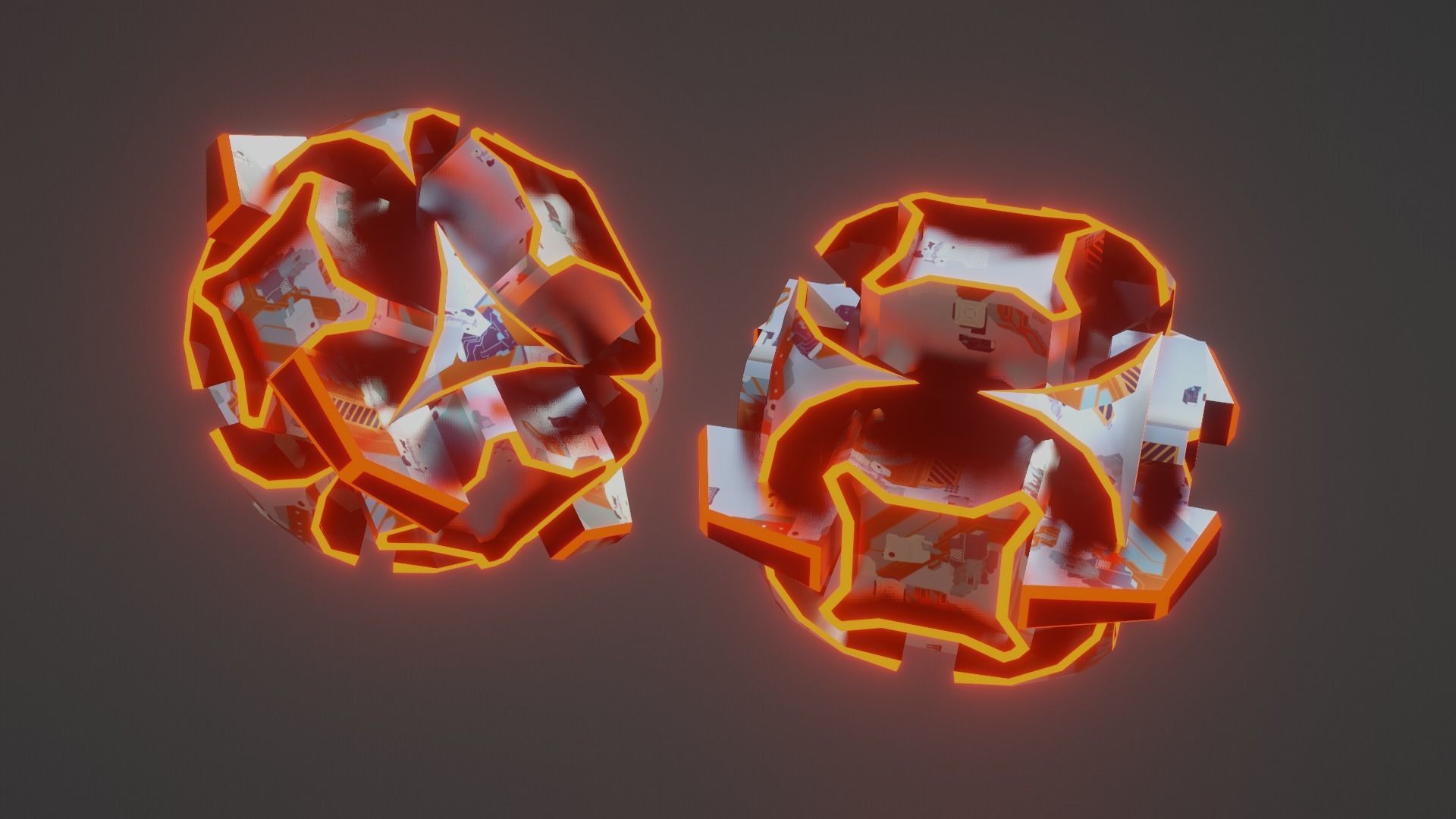 Sci-Fi prop Low-poly 3D model_36