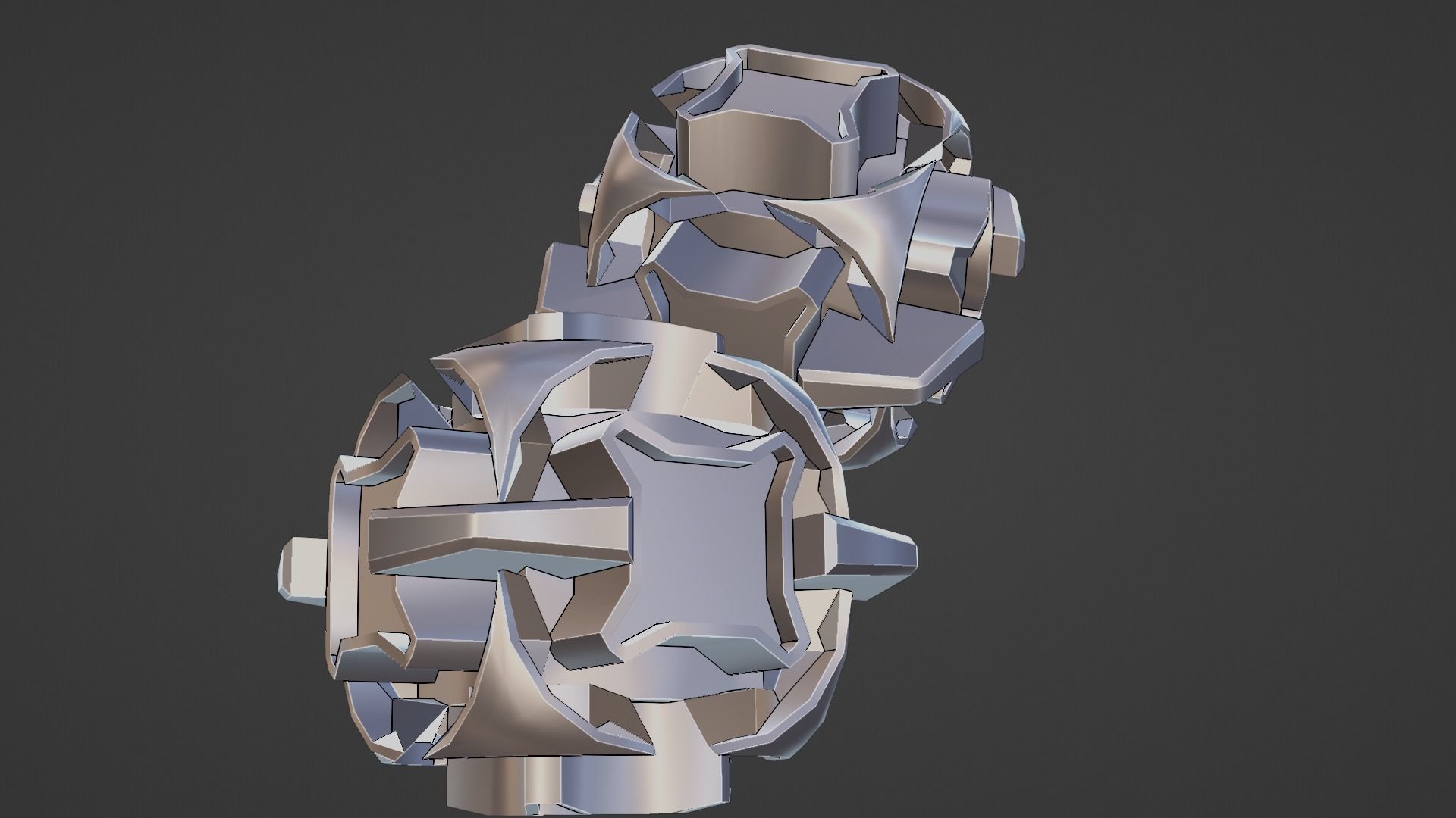 Sci-Fi prop Low-poly 3D model_24