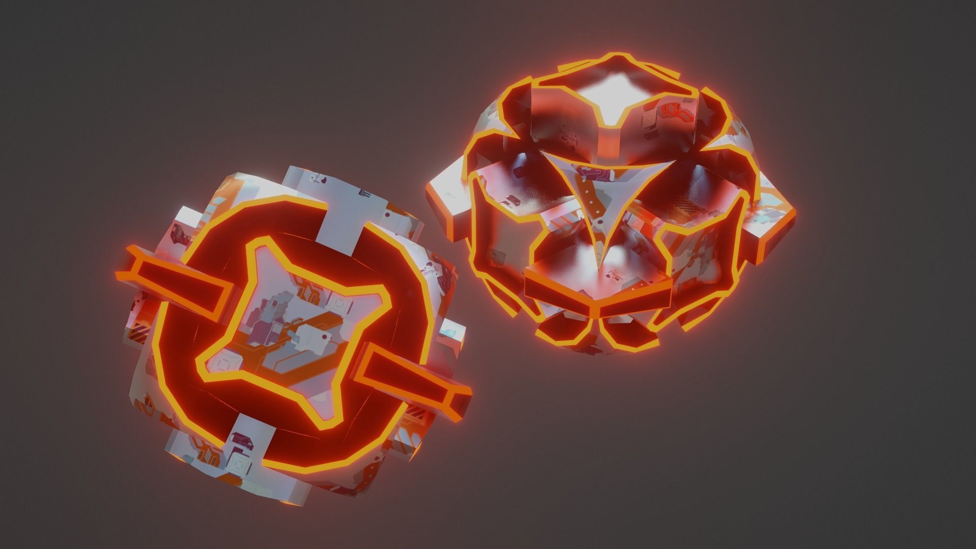 Sci-Fi prop Low-poly 3D model_29