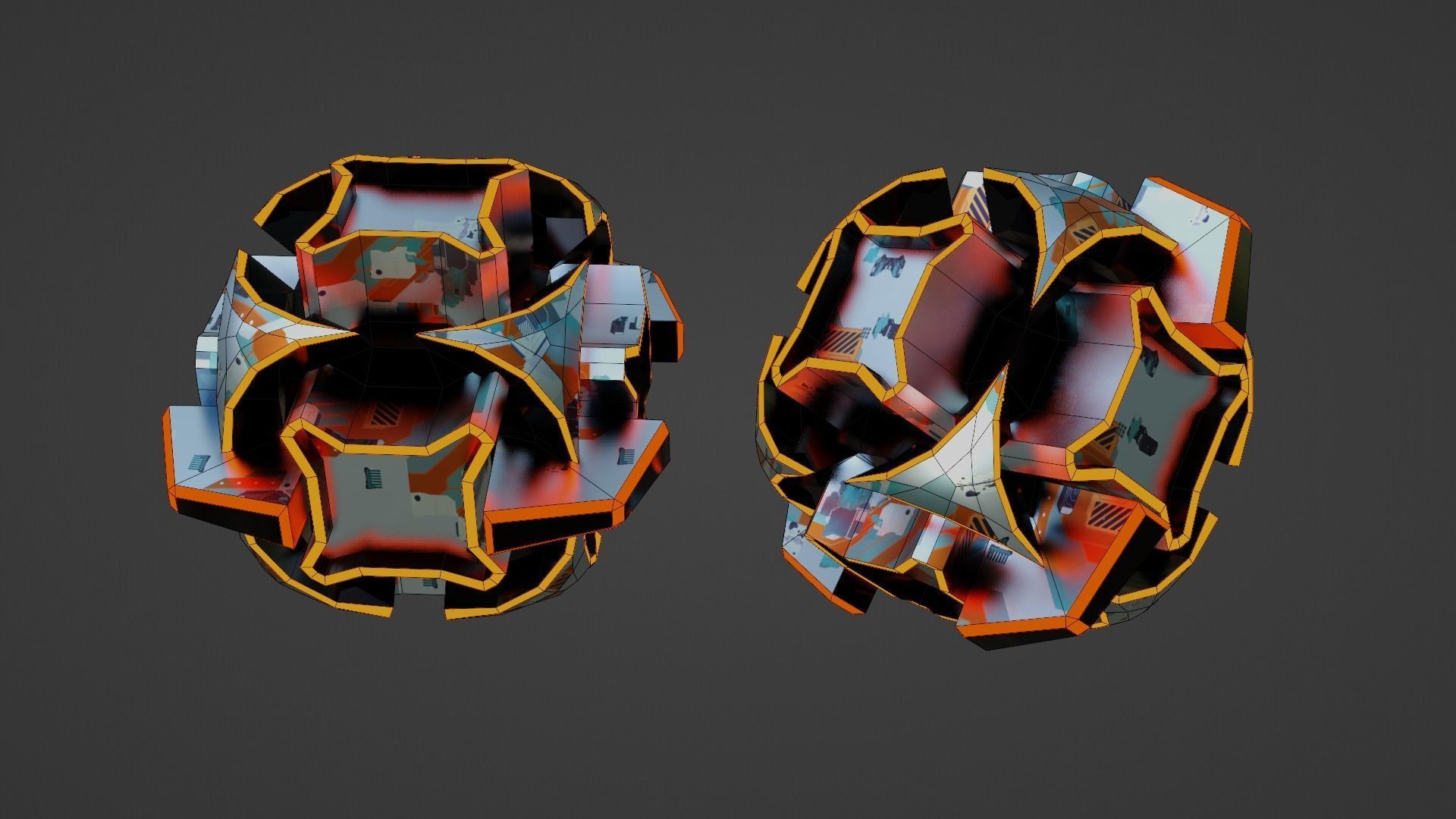 Sci-Fi prop Low-poly 3D model_63