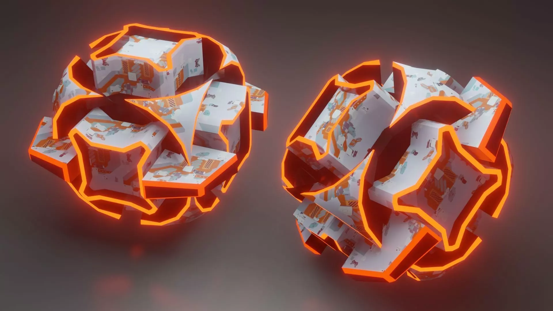 Sci-Fi prop Low-poly 3D model_0