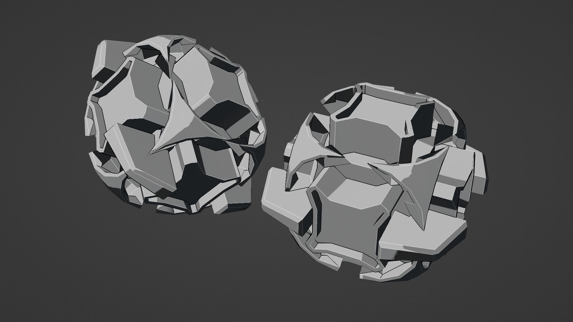 Sci-Fi prop Low-poly 3D model_39