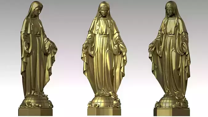 Our Lady of Grace - Virgin Mary 3D print model