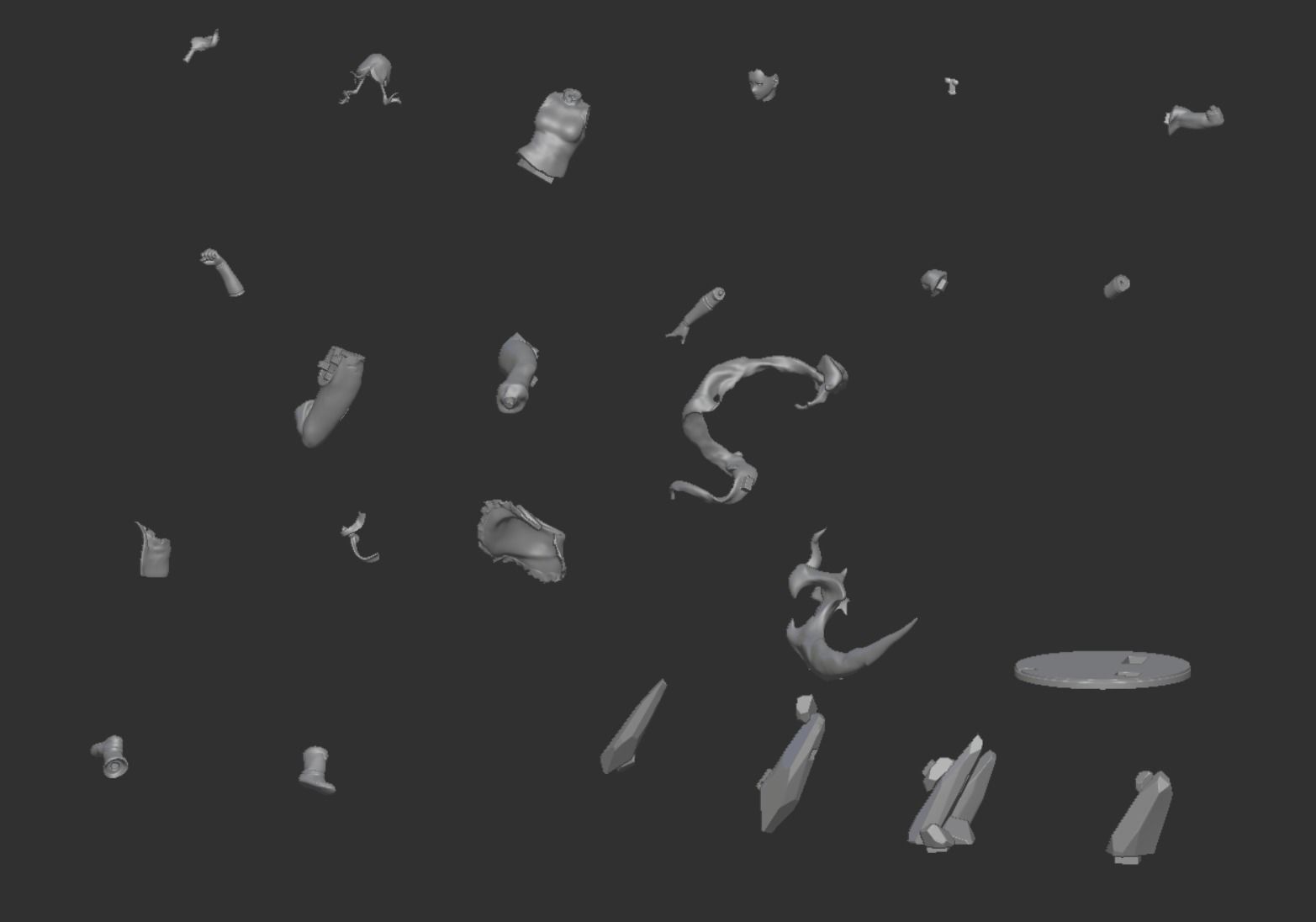 Avatar Korra Statue 3D print model_3