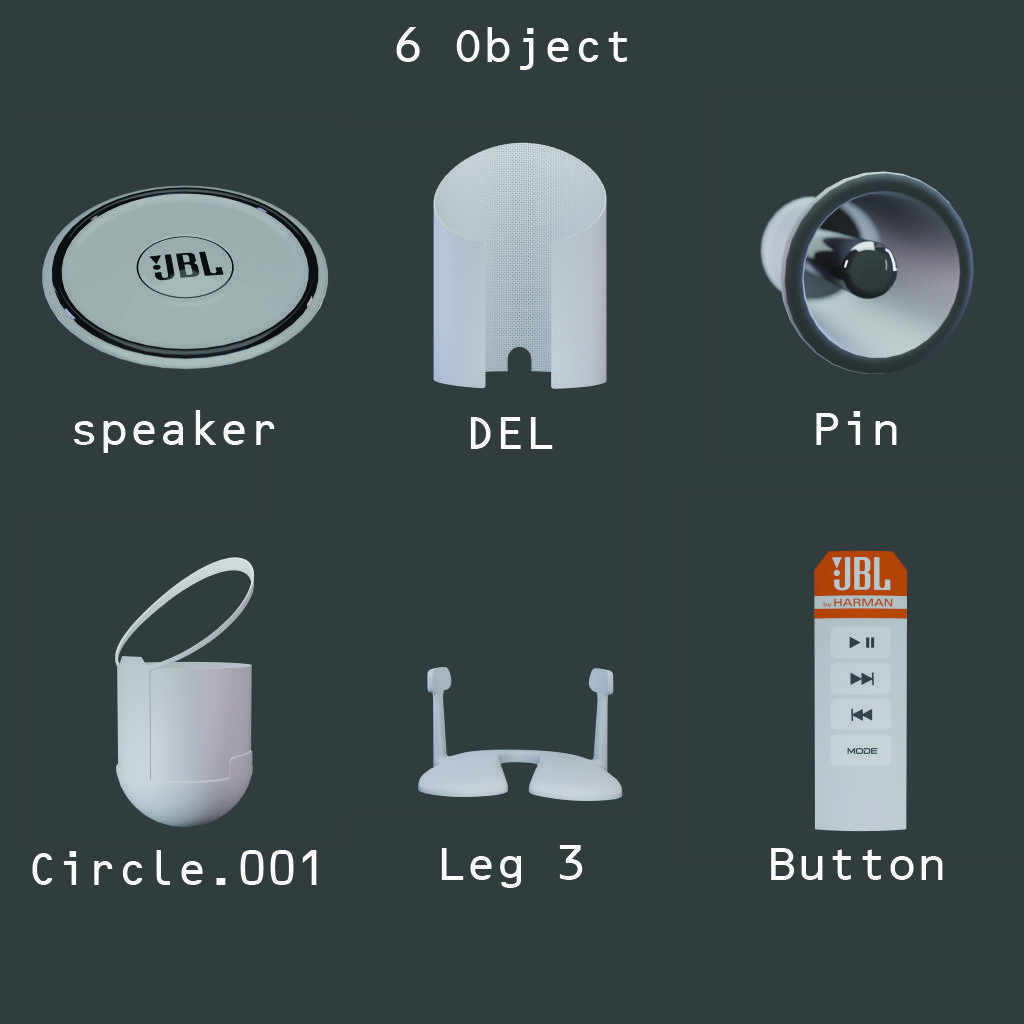 JBL Speaker 2023 3D model_15